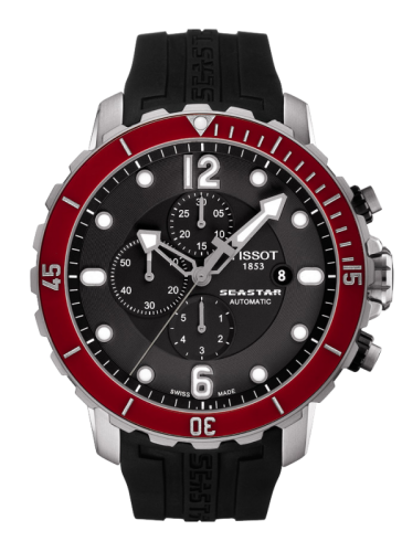 Tissot Seastar 1000 Automatic Chronograph Red Ceramic